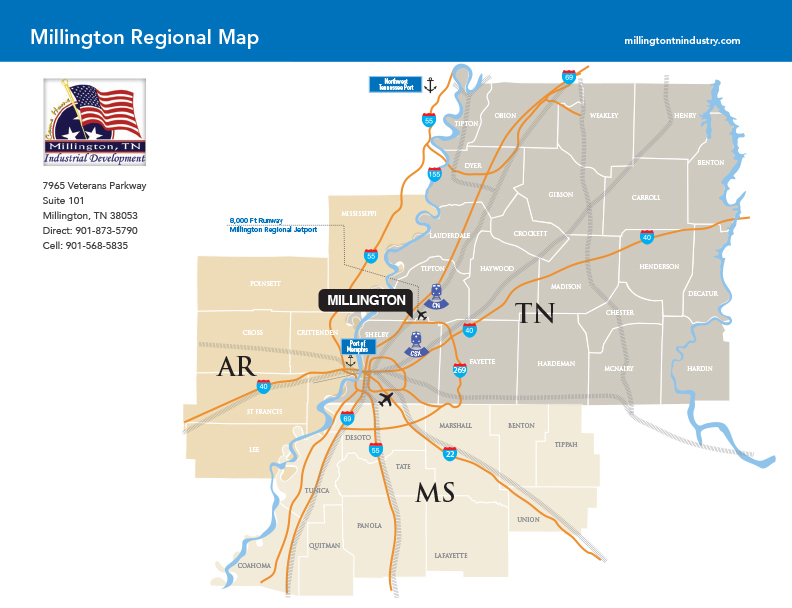 Memphis location on U.S. map : r/memphis